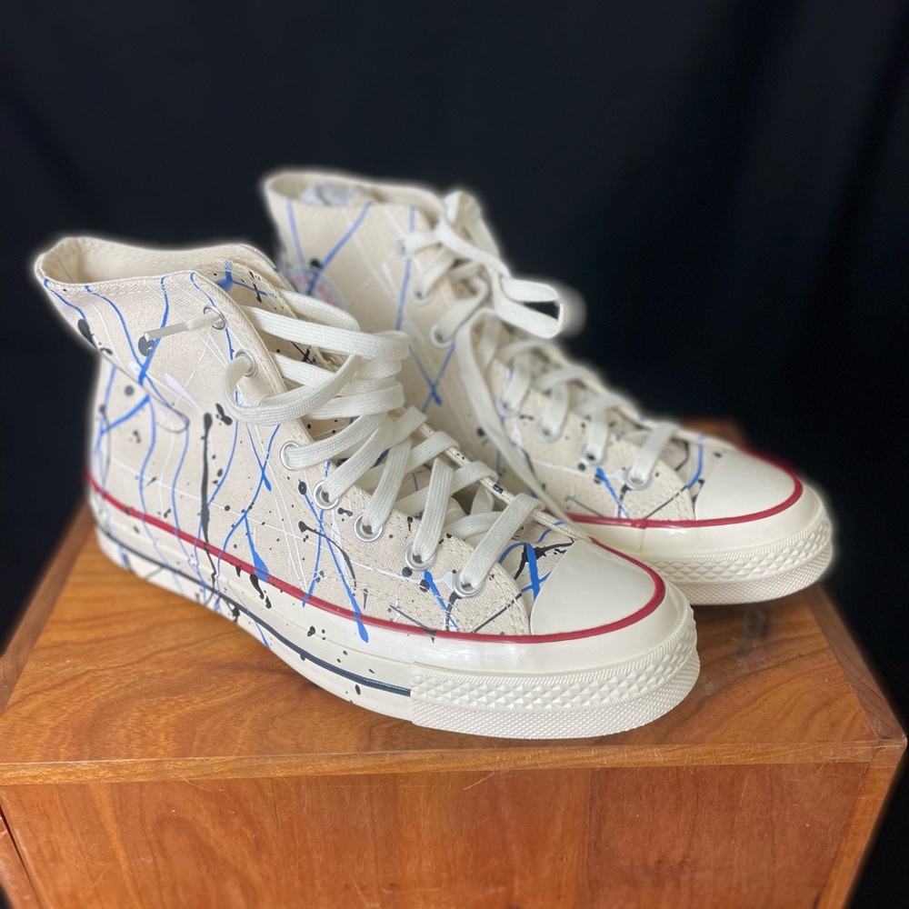 New Converse Chuck Taylor All Star 70 Hi Sneakers Shoes Archive Paint Splatter
